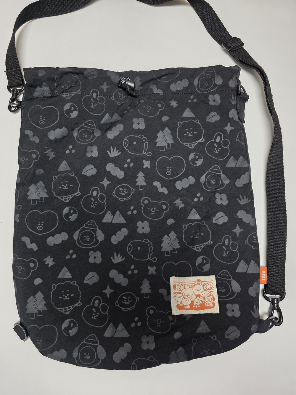 BT21 Official The Green Planet 3-Way Shoulder/Crossbody Bag BTS Line Friends